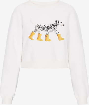 MYMO - Sudadera en blanco: frente