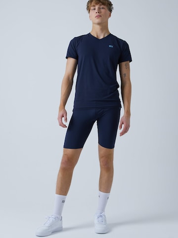 SPORTKIND Slimfit Sporthose 'Short Tights mit Taschen'‌‌‌‌‌‌‌‌‌ in Blau
