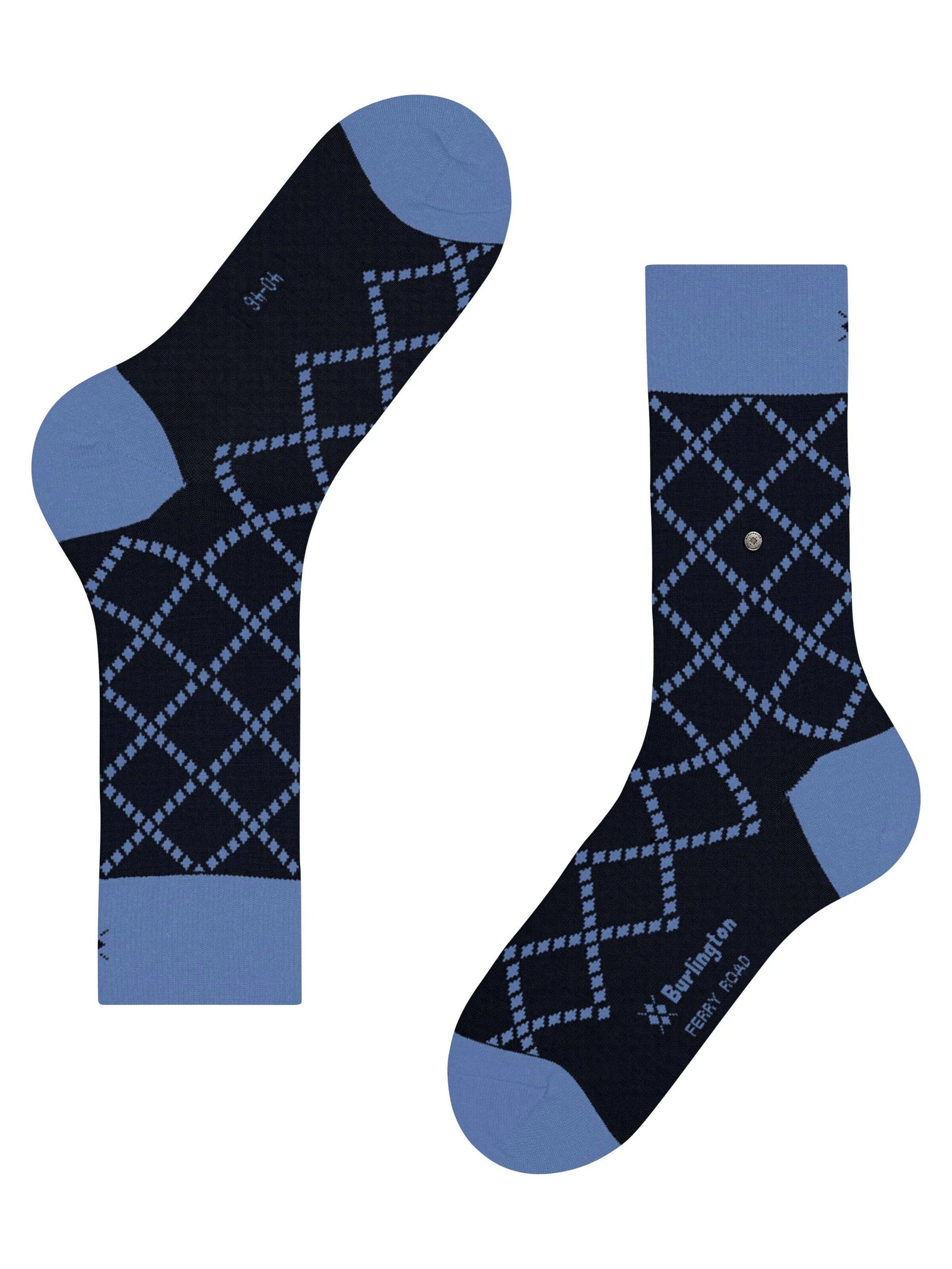 BURLINGTON Socks 'Ferry Road' in Blue