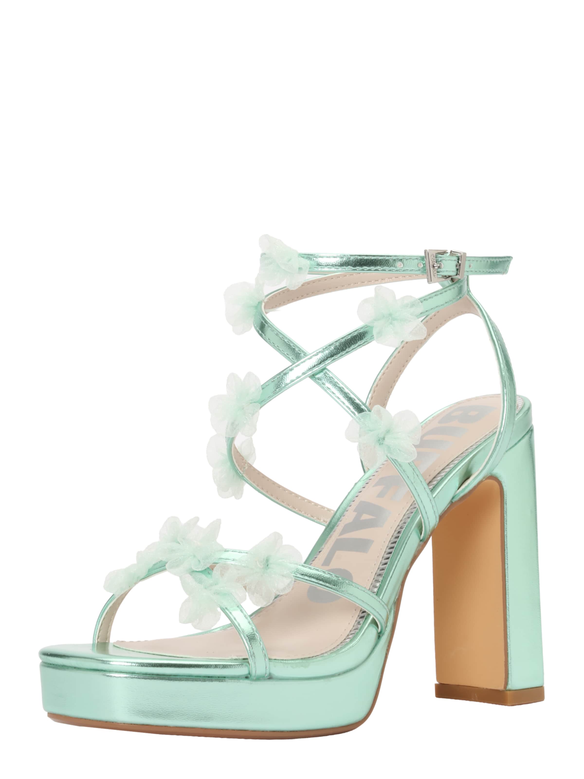 BUFFALO Босоножки с ремешком 'JUNE FLOWER' в Мятный, Обзор товара