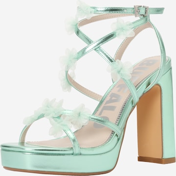 BUFFALO Remmisandaalit 'JUNE FLOWER' värissä vihreä: etupuoli