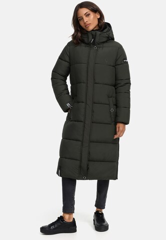 MARIKOO Winter coat in Green: front