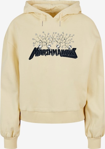 Felpa 'Peanuts - Marshmallows' di Merchcode in giallo: frontale