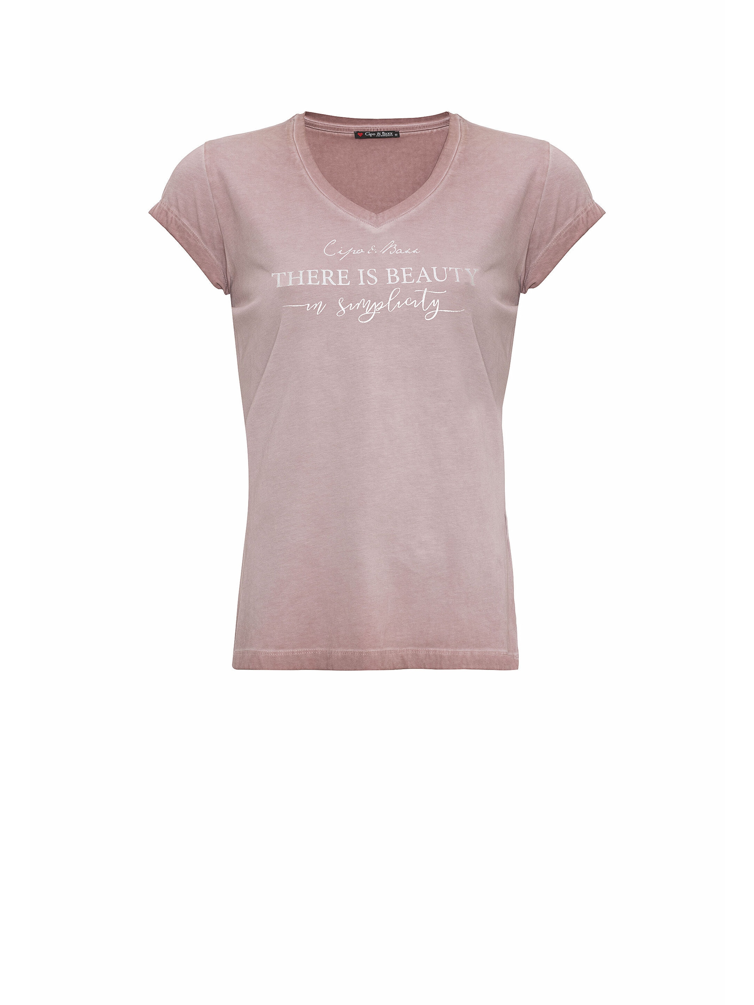 T-shirt CIPO & BAXX en rose : devant