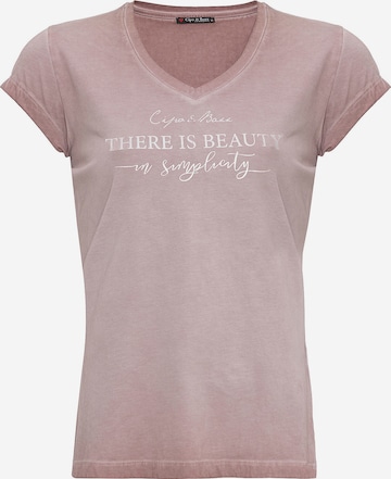 T-shirt CIPO & BAXX en rose : devant