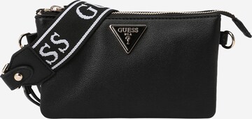 GUESS - Mala de ombro 'LATONA MINI' em preto: frente