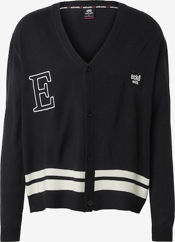 Ecko Unlimited Knit cardigan in Black: front
