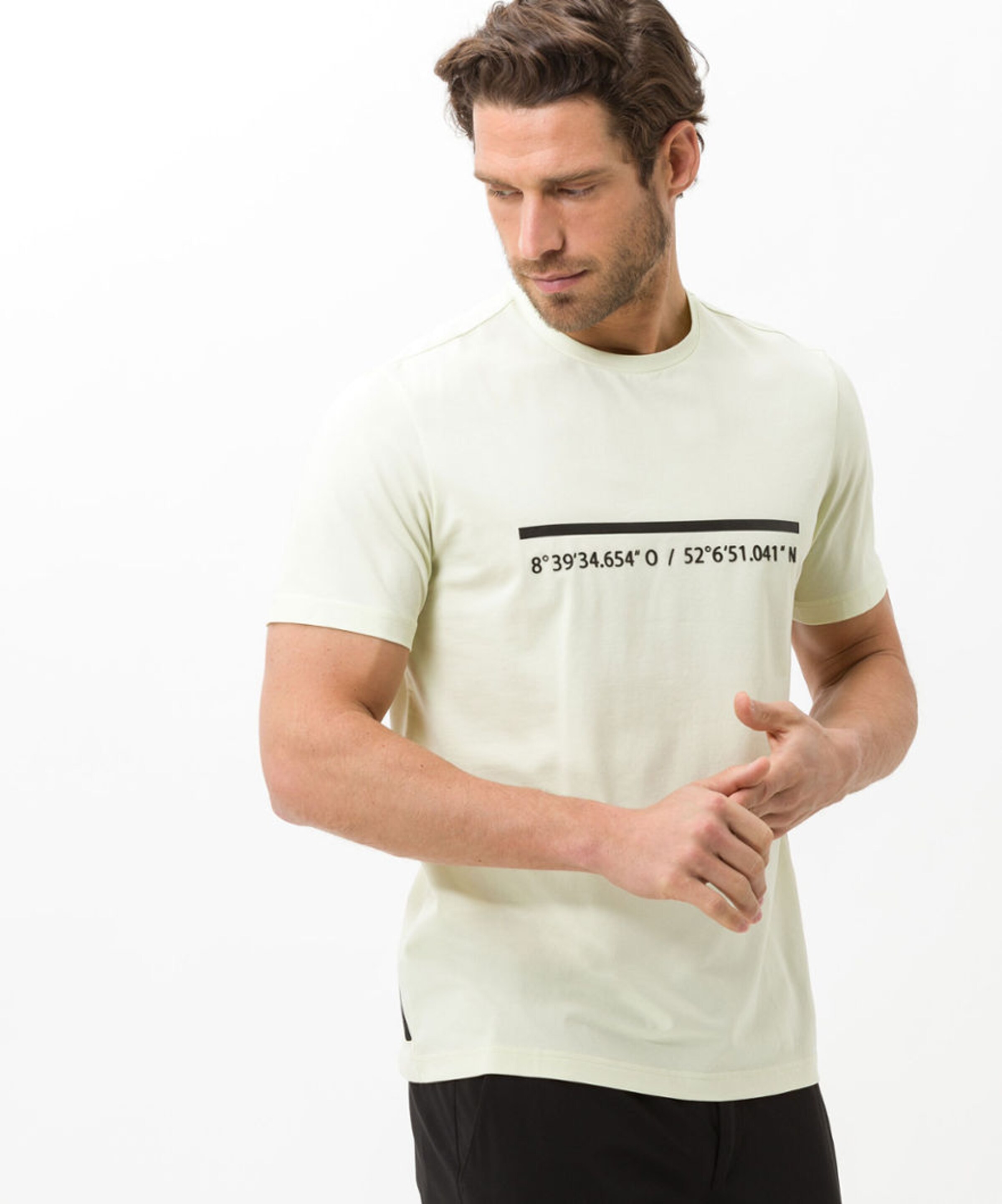 Männer Große Größen Brax feel good T-Shirt 'Lex' in Beige - VI84823 Männer Große Größen Brax feel good T-Shirt 'Lex' in Beige - VI84823