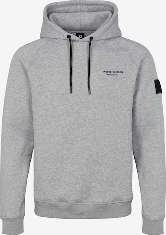 Twelvesixteen 12.16 Kapuzenshirt 1103 Hoodie Grey in Grau: predná strana