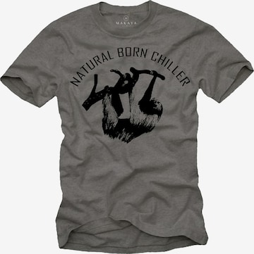 MAKAYA Shirt in Grey: front