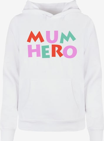 ABSOLUTE CULT Sweatshirt 'Mother's Day - Mum Hero' in Wit: voorkant
