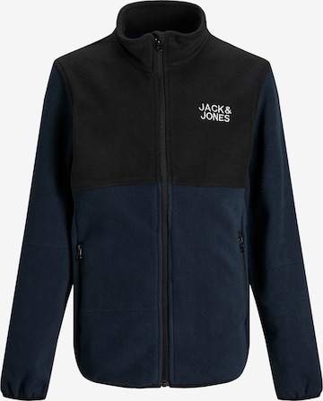 Jack & Jones Junior Fleecejacke 'Hyper' in Blau: predná strana