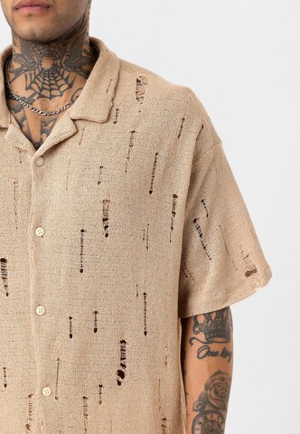 Dandalo Comfort fit Button Up Shirt 'Raymond' in Beige