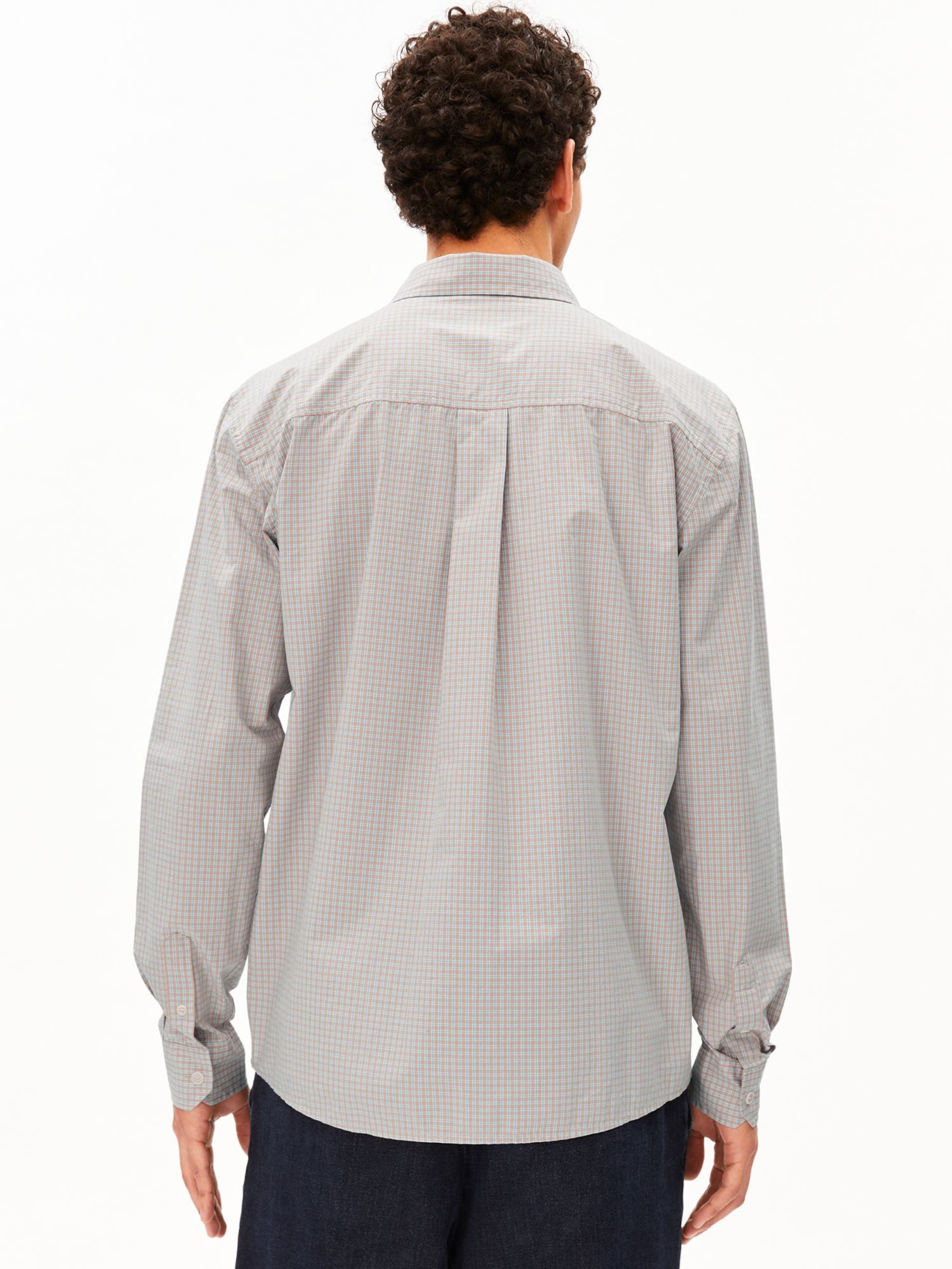 ARMEDANGELS Comfort fit Button Up Shirt in Beige