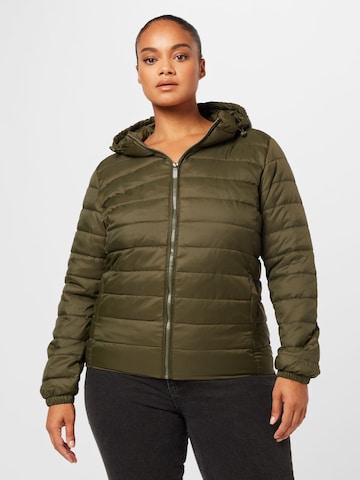 ONLY Carmakoma Between-Season Jacket 'TAHOE' in Green: front