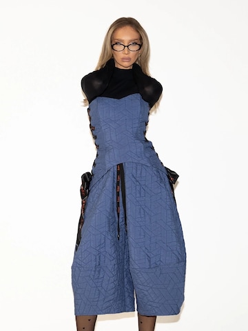 IUnique Wide Leg Hose in Blau