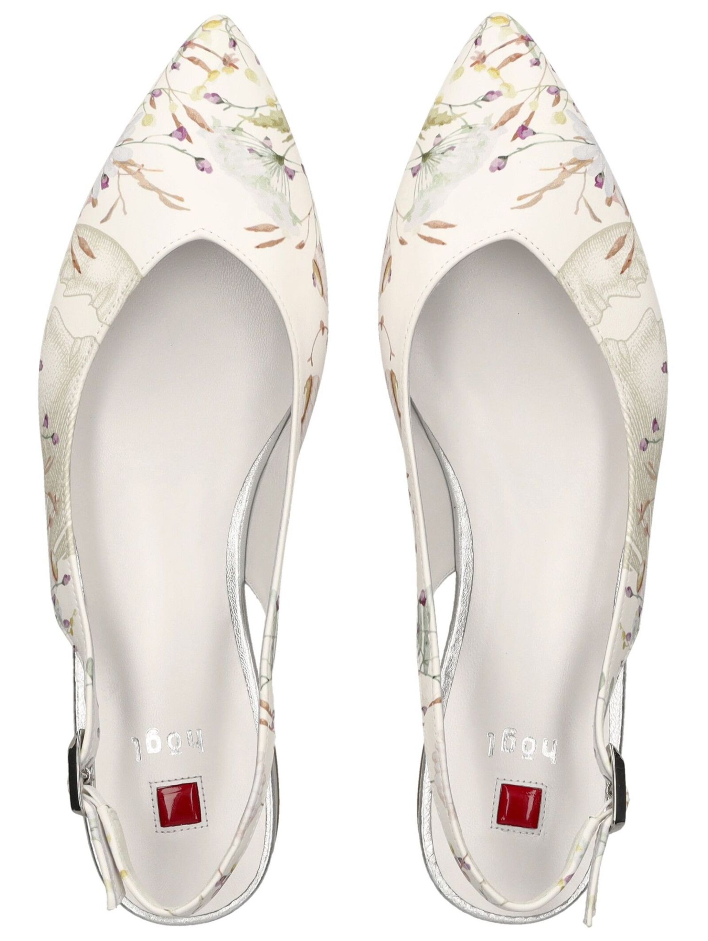 Décolleté sling di Högl in bianco