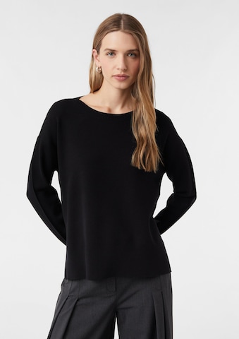 Pull-over COMMA en noir : devant