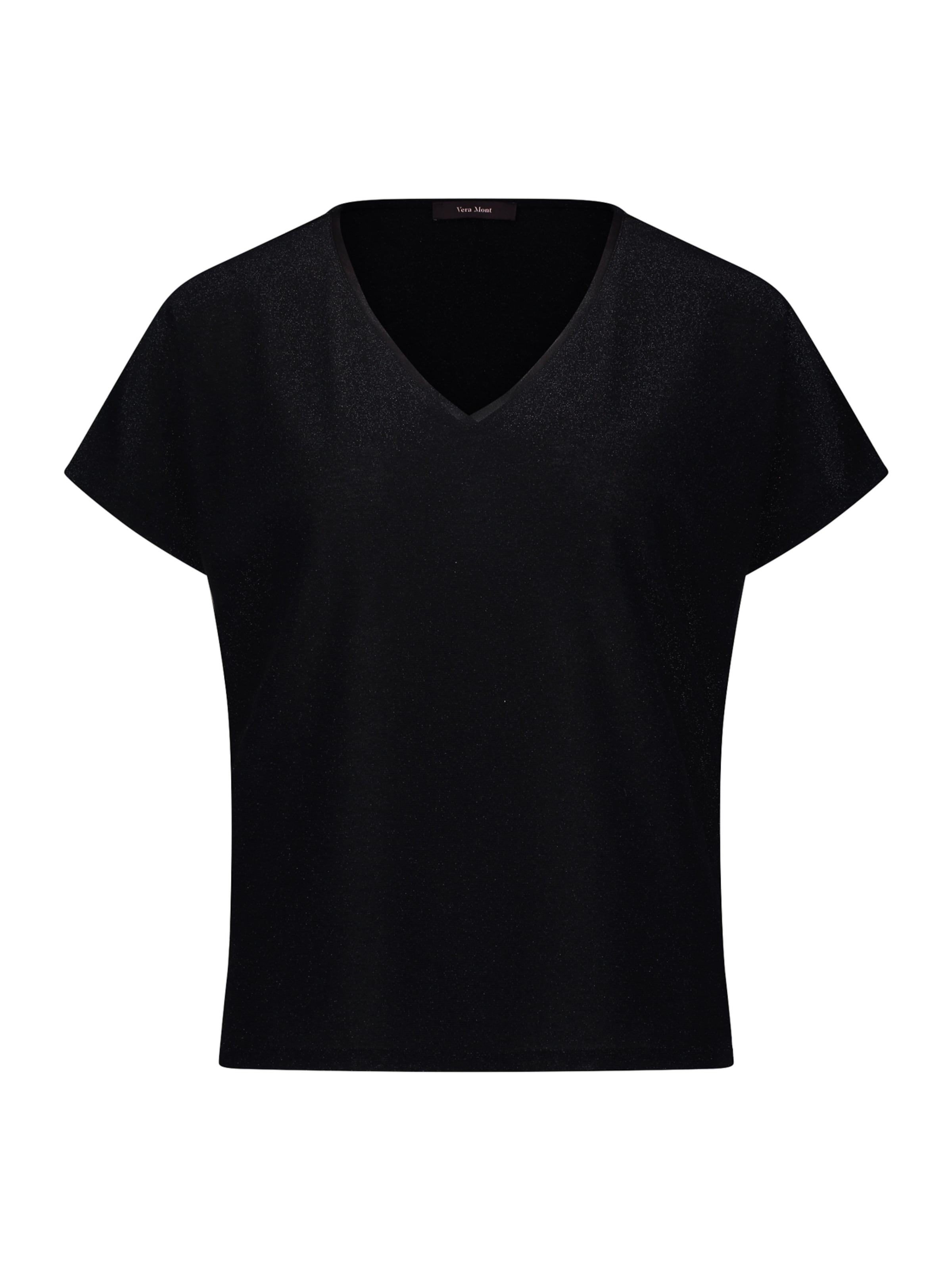 Camicia da donna di Vera Mont in nero: frontale