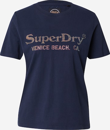 Superdry T-Shirt 'Venue' in Blau: Vorderseite