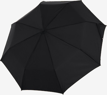 Doppler Manufaktur Umbrella in Black: front