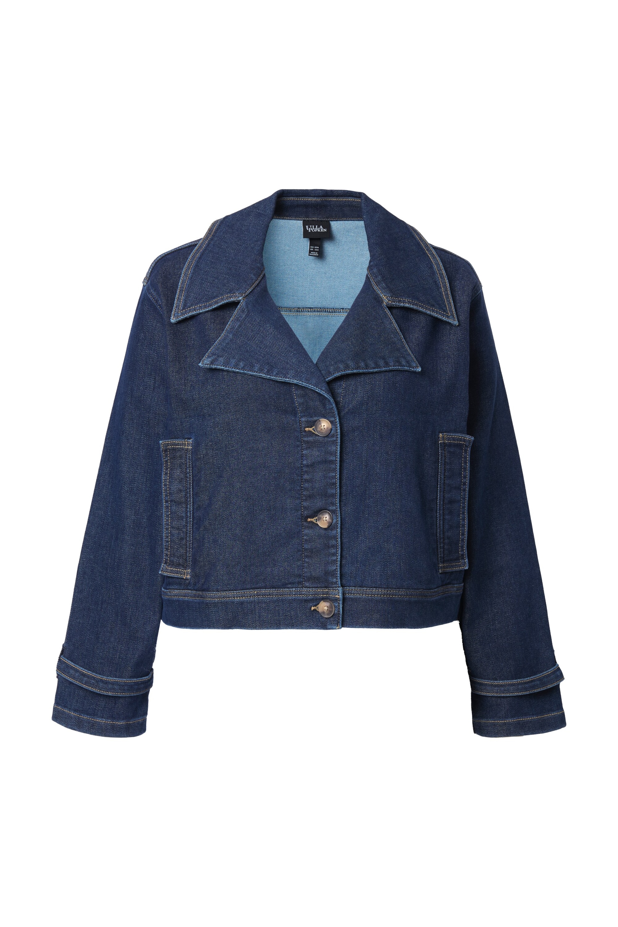 Veste mi-saison Ulla Popken en bleu : devant