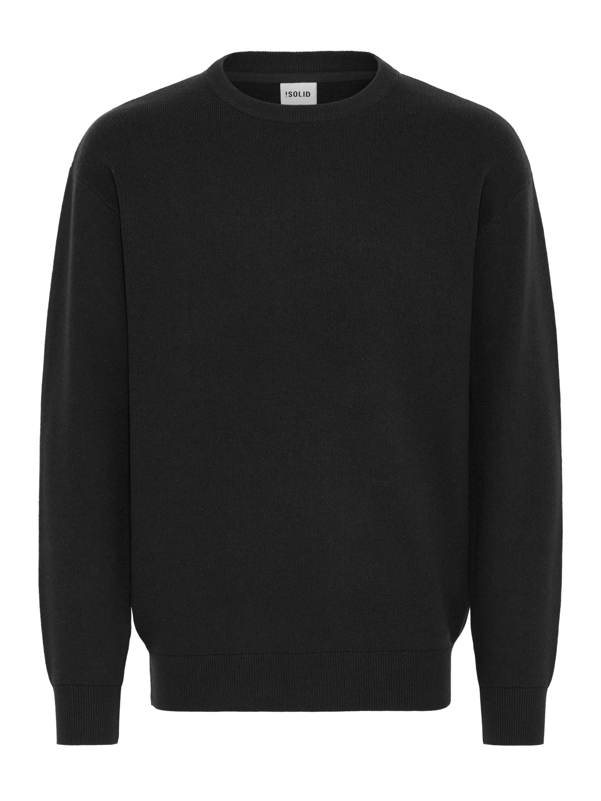 Pullover 'SDFinnetado' di !Solid in nero: frontale