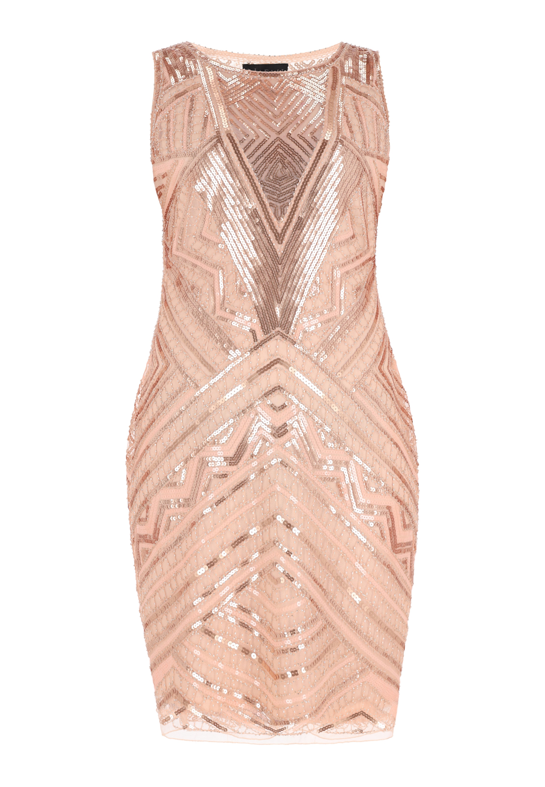 NAEMI Рокля за коктейл в бежово: отпред