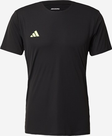 ADIDAS PERFORMANCE Λειτουργικό μπλουζάκι 'Adizero Essentials' σε μαύρο: μπροστά