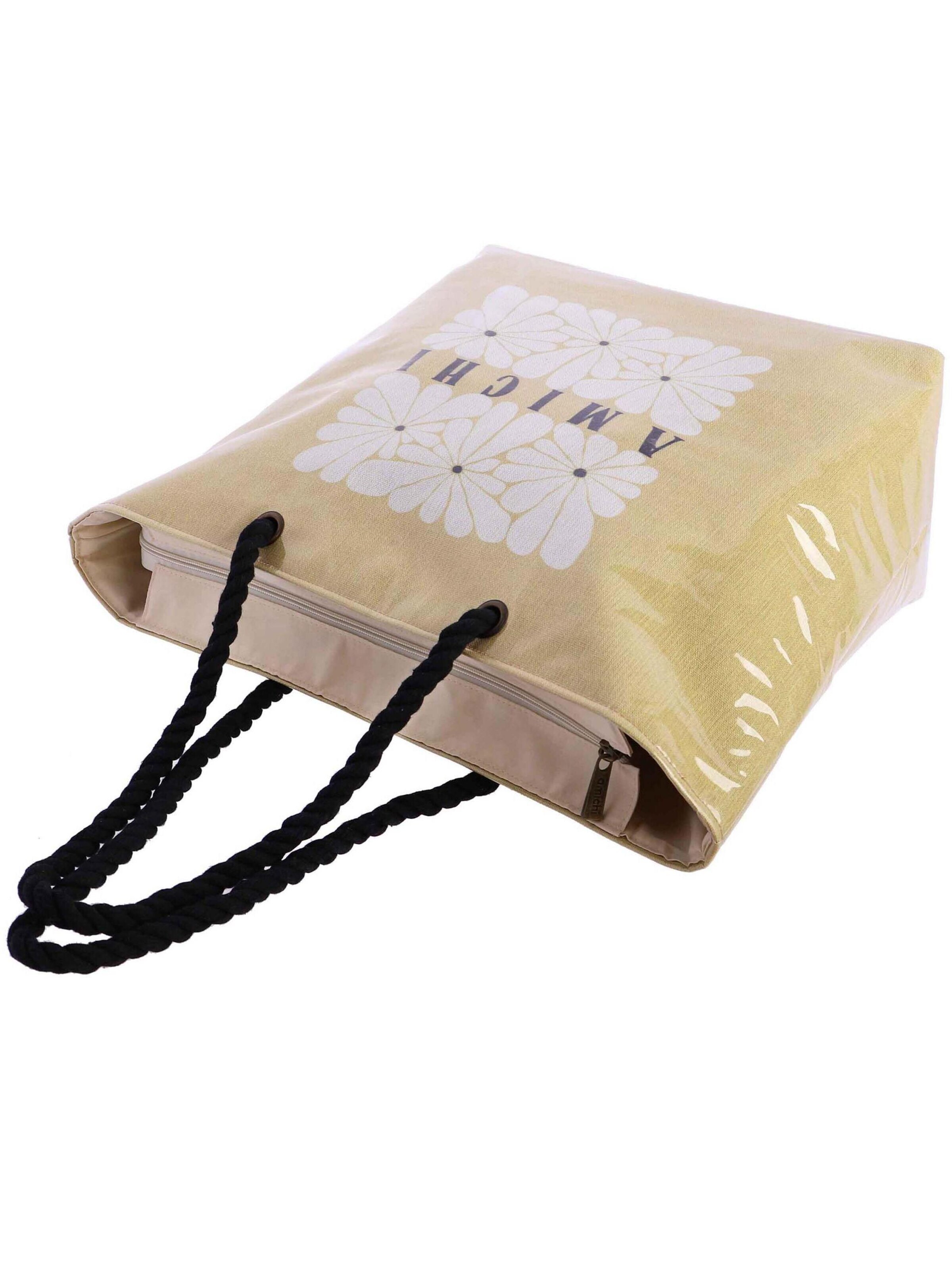 Amichi - Shopper 'Bolso de playa para mujer Altea de lona con cremallera' en Mezcla de colores
