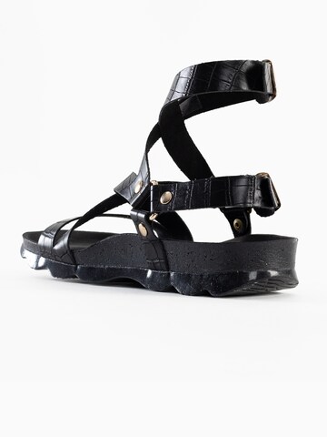 Bayton Sandalen met riem 'Armidale' in Zwart