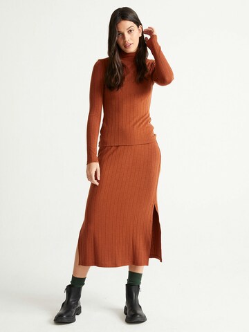 Thinking MU Skirt 'Olivia' in Brown: front