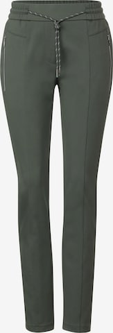 CECIL Slim fit Pants 'Tracey' in Green: front