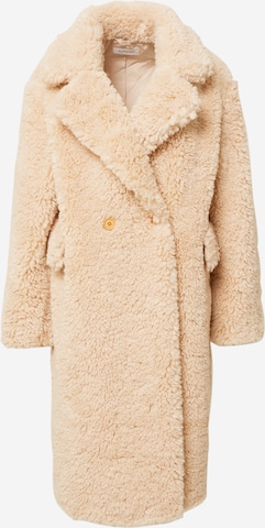 GLAMOROUS Winter Coat in Beige: front