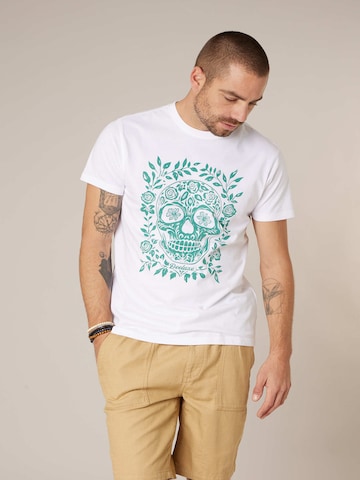 T-Shirt 'SKULITO' Deeluxe en blanc : devant