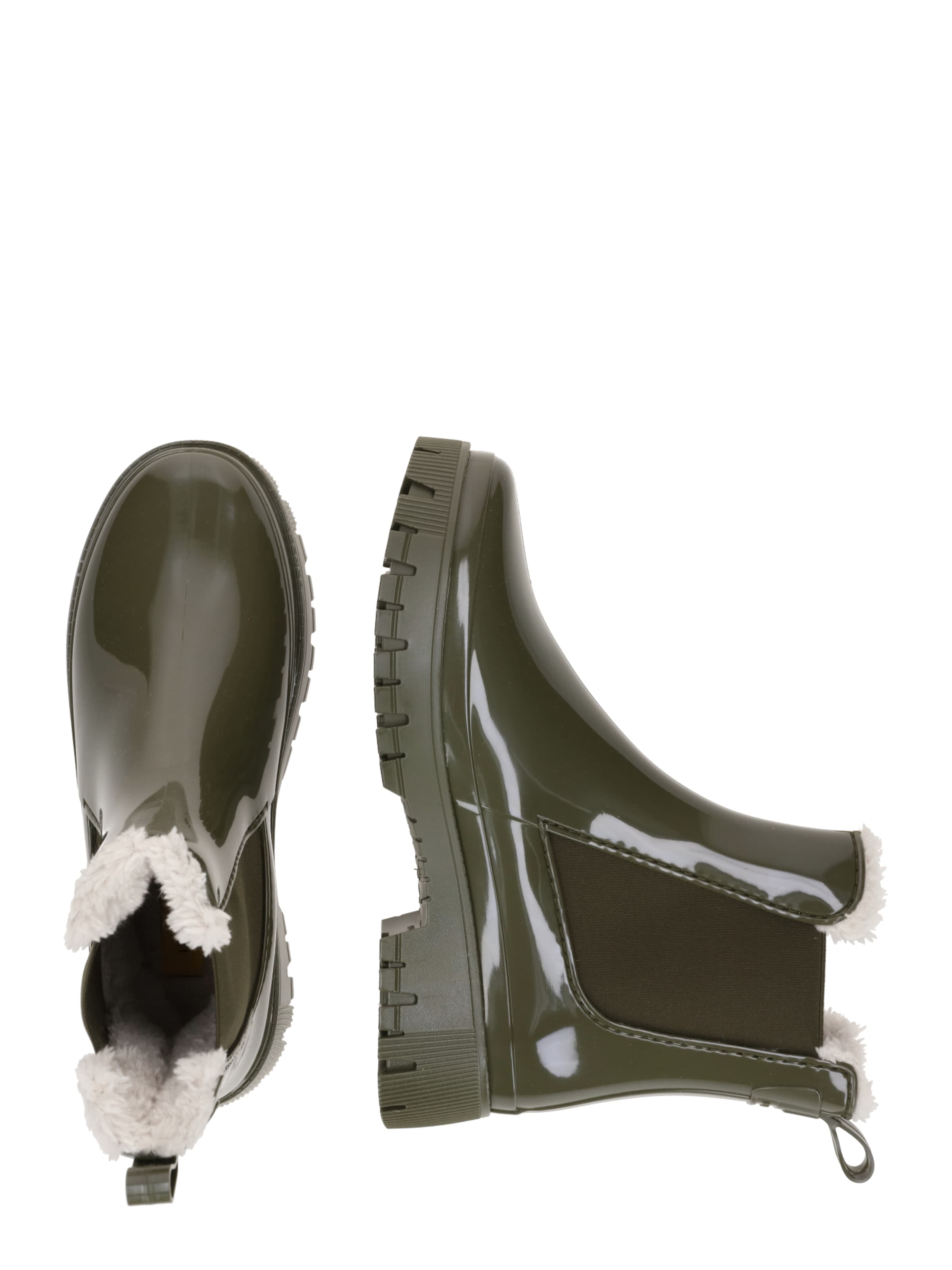 LEMON JELLY Rubber Boots 'GOLDEN' in Green