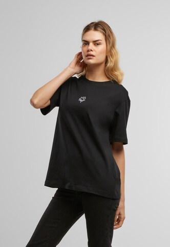 Miss Tee Shirt 'Lotus' in Zwart