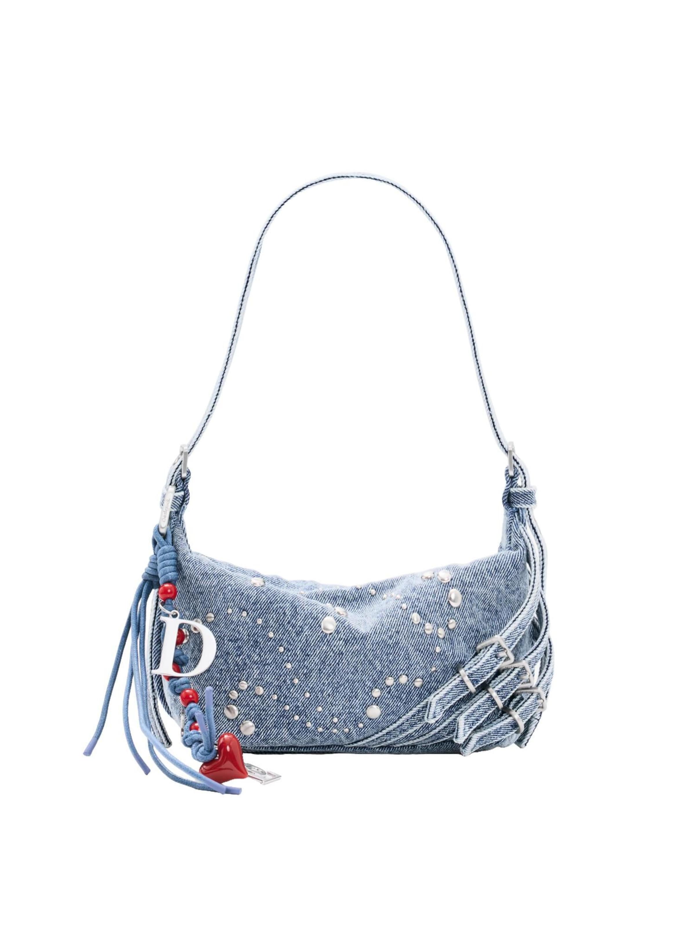 Desigual Torba na ramię w kolorze niebieski: przód