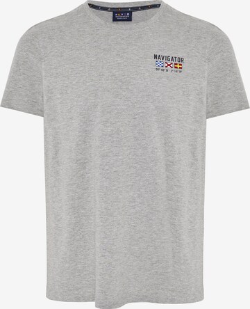 Navigator T-Shirt in Grau: predná strana