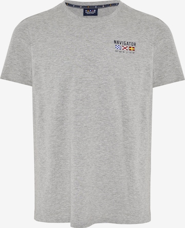 Navigator T-Shirt in Grau: predná strana
