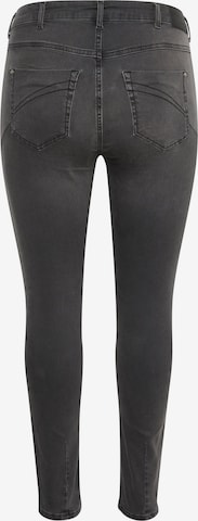 KAFFE CURVE Slimfit Jeans 'Lisa' in Grau