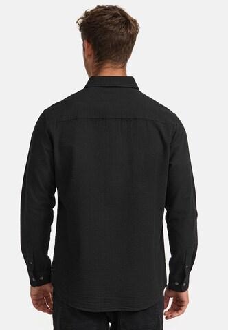 INDICODE JEANS Regular fit Button Up Shirt 'Caix' in Black