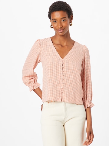 System Action Blouse 'VICHY' in Oranje: voorkant