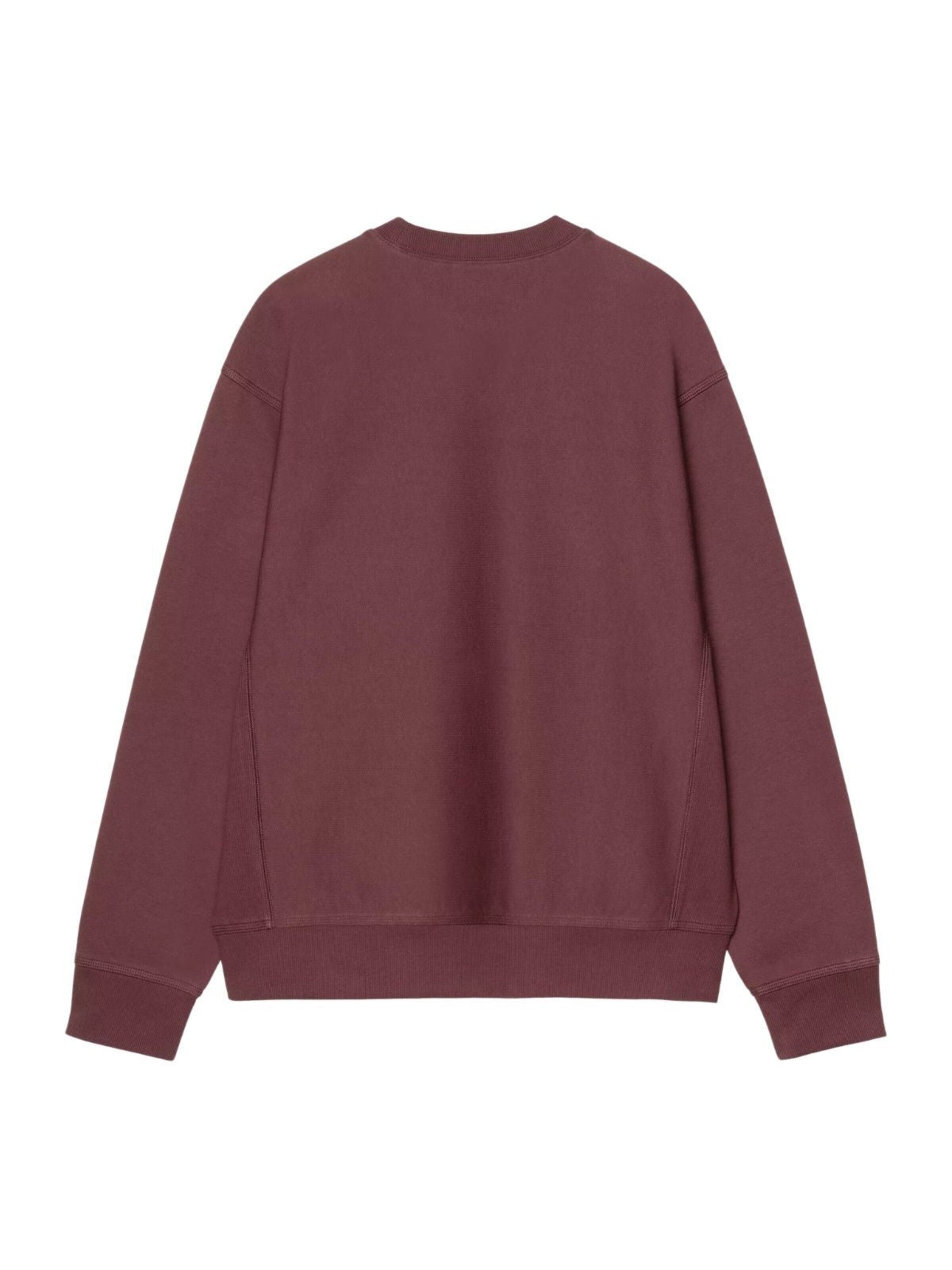 Carhartt WIP Pullover 'American Script'‌‌‌‌‌‌‌‌ in Rot