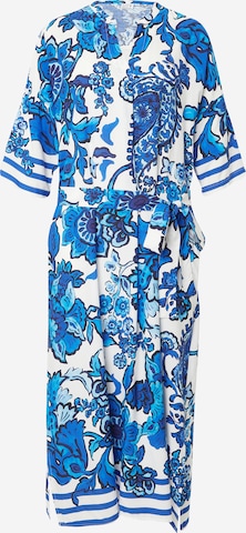 Robe Emily Van Den Bergh en bleu : devant