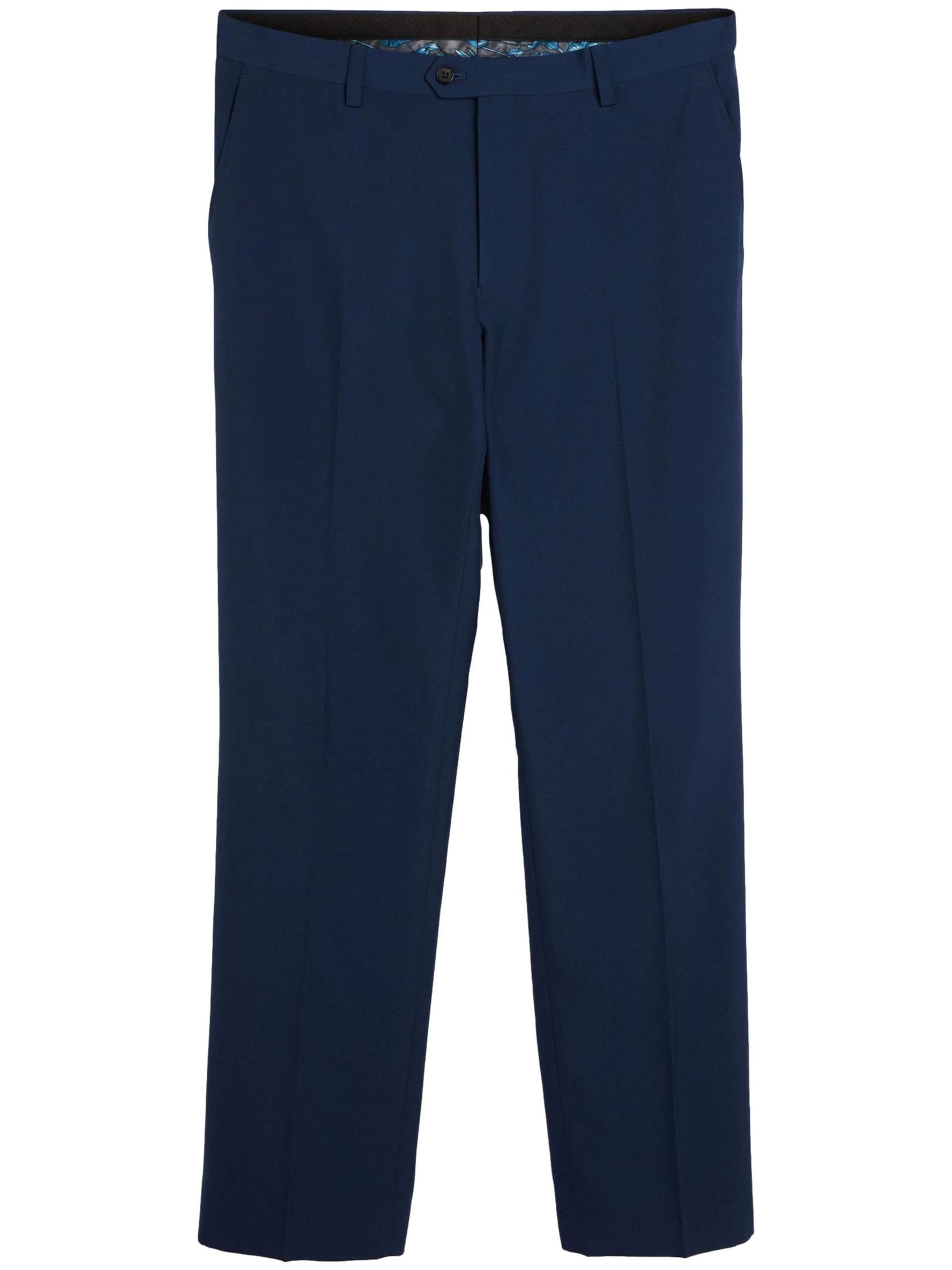 Next Обычный Плиссированные брюки в Синий: спереди