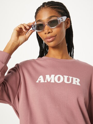 Sweat-shirt 'Francesca' ABOUT YOU en rose