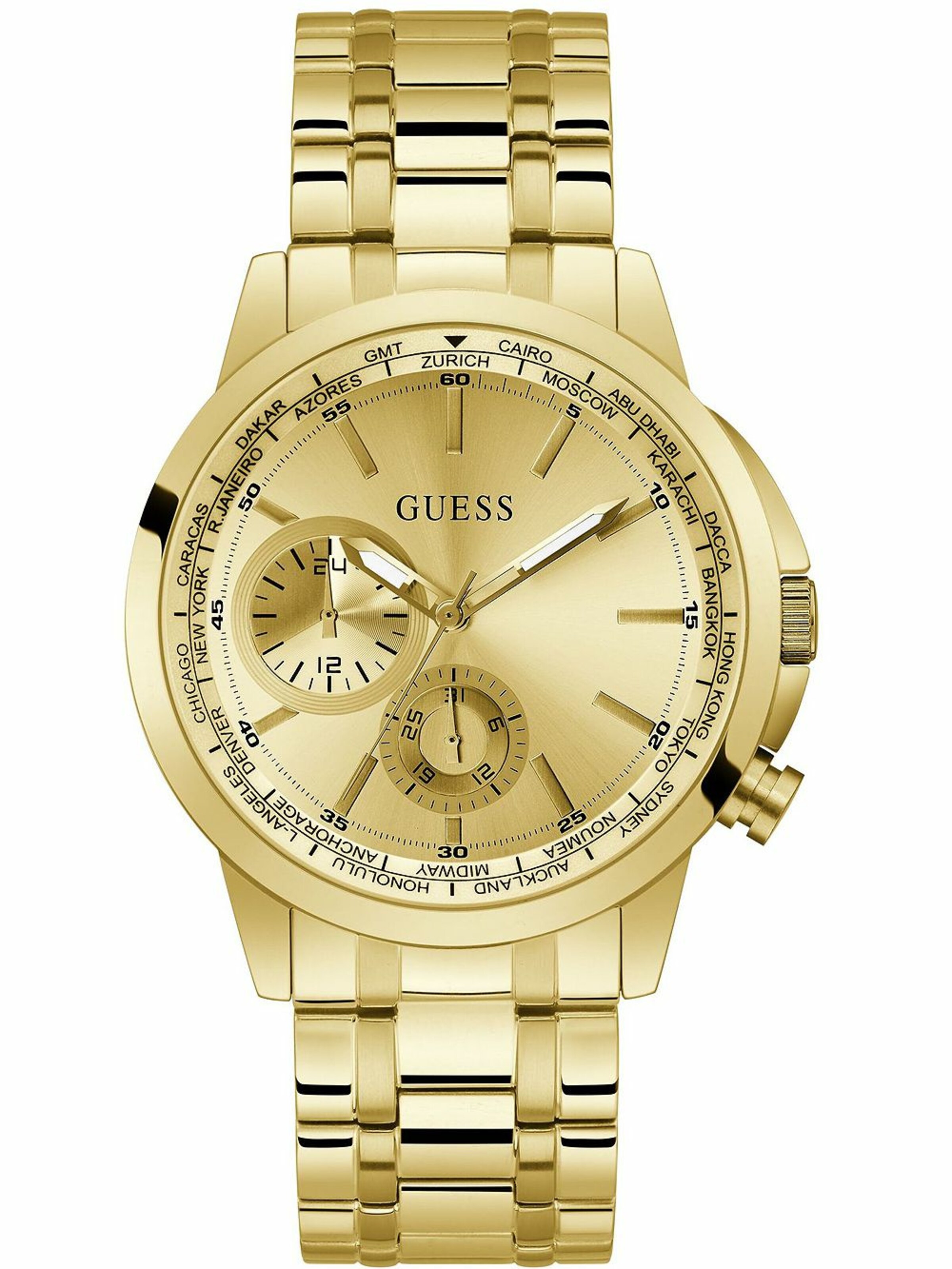 GUESS Uhr in Gold: Vorderseite
