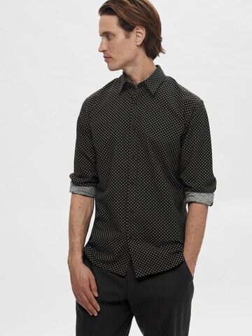 SELECTED Slim fit Overhemd in Blauw: voorkant