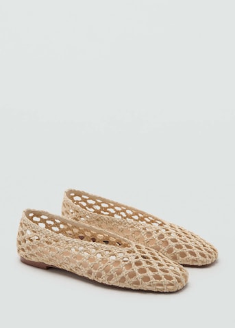 MANGO Ballerina 'Tuna' in Beige